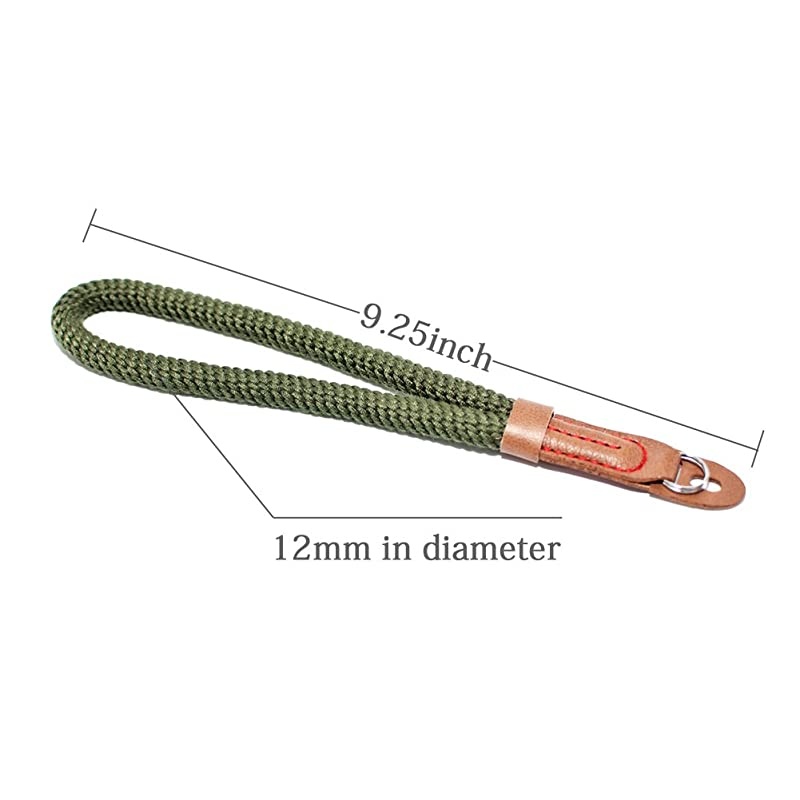 Green Soft Camera Wrist Strap, Hand Strap Compatible with Fujifilm X-T30 X-T4 X-T3 X100F X-T20 X-T2 X-Pro2 X-E2 X30 X100T A6100 A6600 A6400 A6000 Cameras Adjustable Safety Handstrap