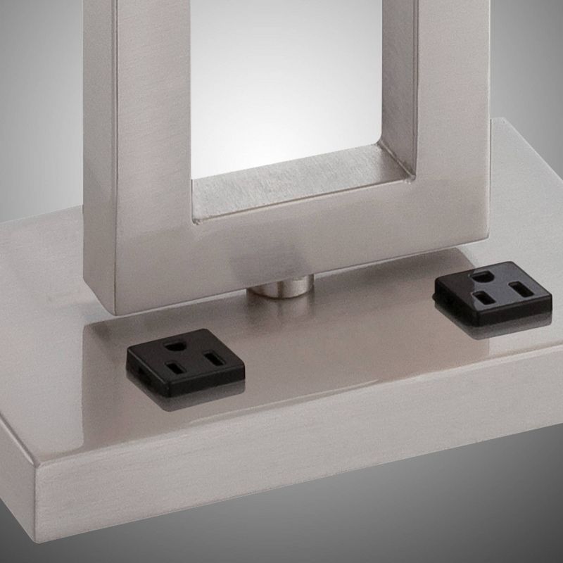 Fiadi 1 Light Table Lamp  - Steel/Off White