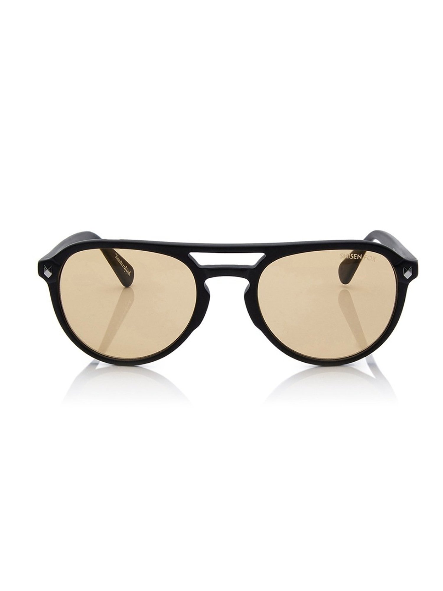 Shisen Fox Kaizen Matte Black Aviator Unisex UV Protection Sunglasses -55 mm