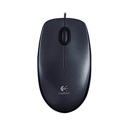 Logitech M100 Mouse - Optical Wired USB - Scroll Wheel 910-001601
