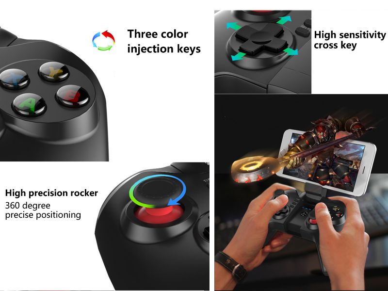IPEGA PG-9068 Wireless Gamepad BT3.0 Controle Joystick Android Gamepad Controller with Phone Holder and 6 Inch Telescopic For Android Smart Phone/TV Box/TV/Tablet/PC