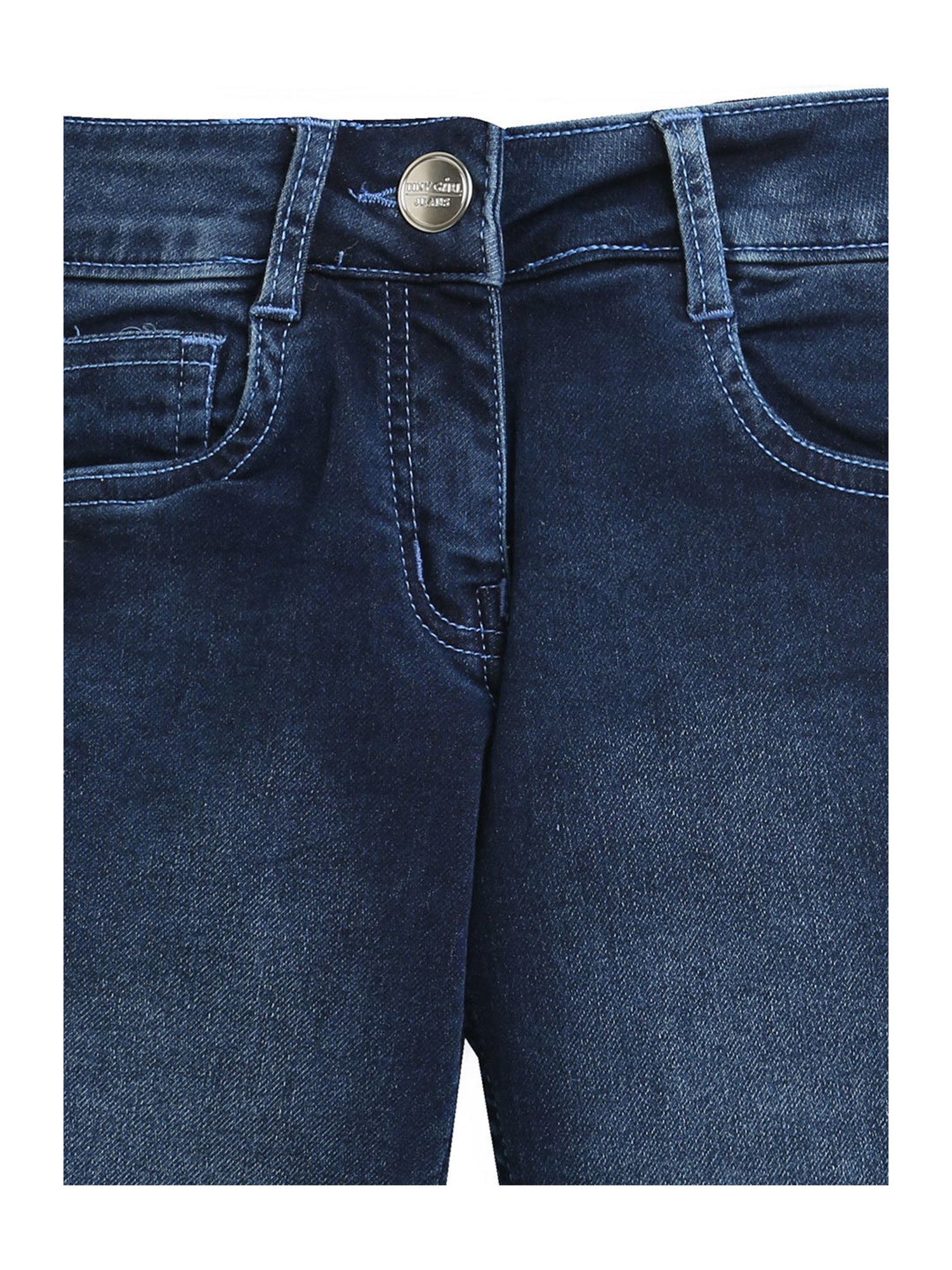 Tiny Girl Blue Solid Jeans
