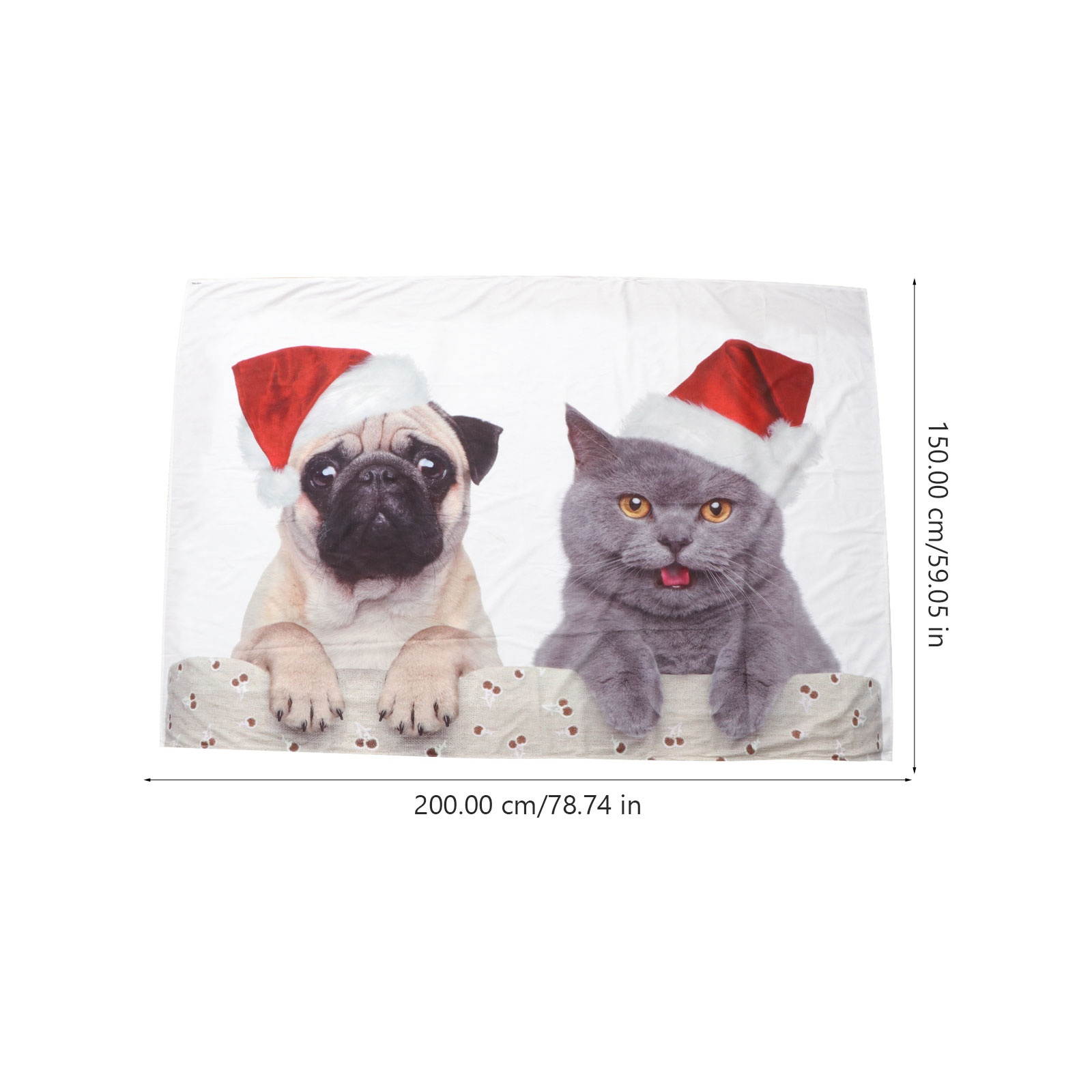 1pc Xmas Wall Tapestry Background Wall Cloth Decorative Hanging Tapestry