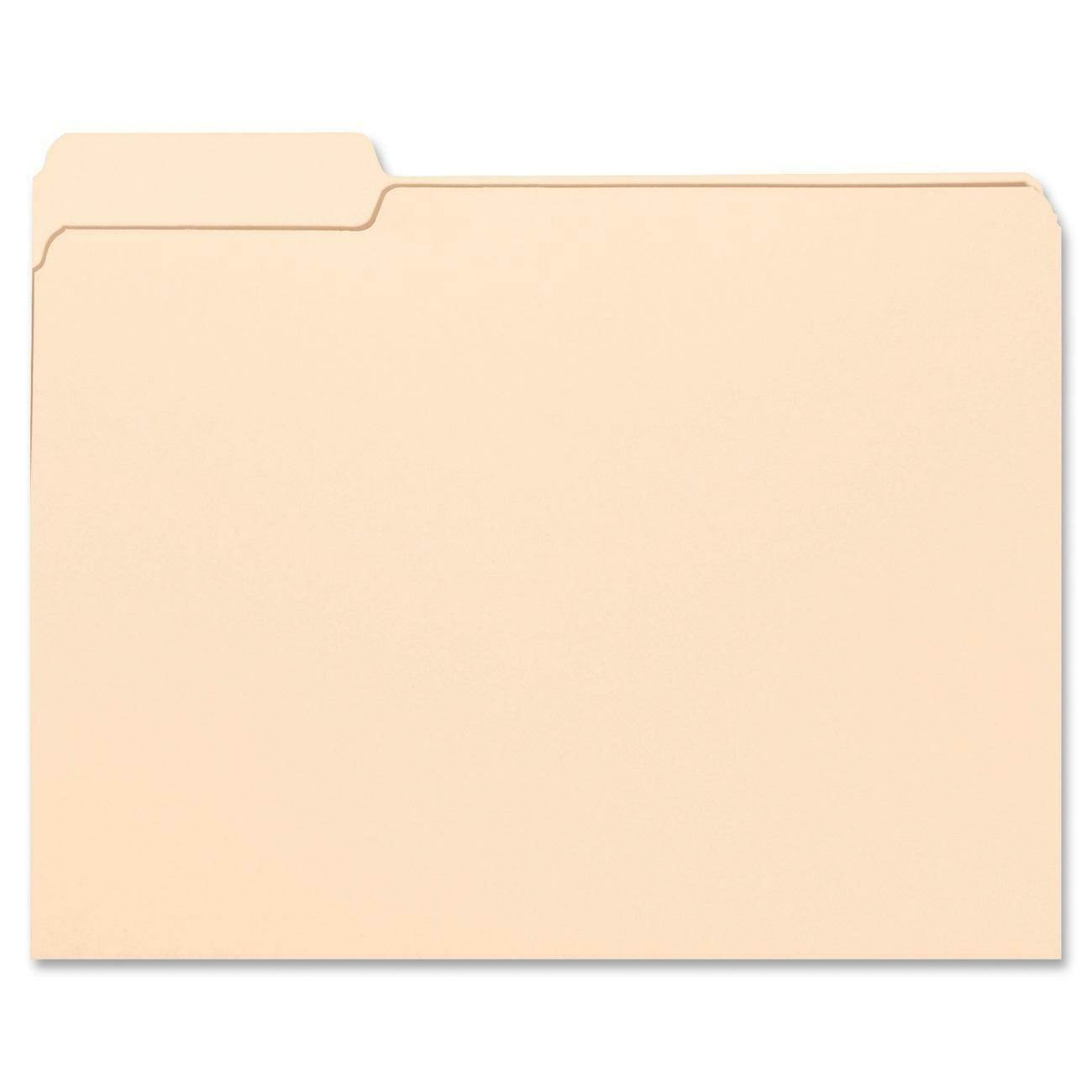 Nature Saver File Folders 1-Ply 11Pt. 1/3 Cut Asst. Tab Letter 100/BX MA 00836