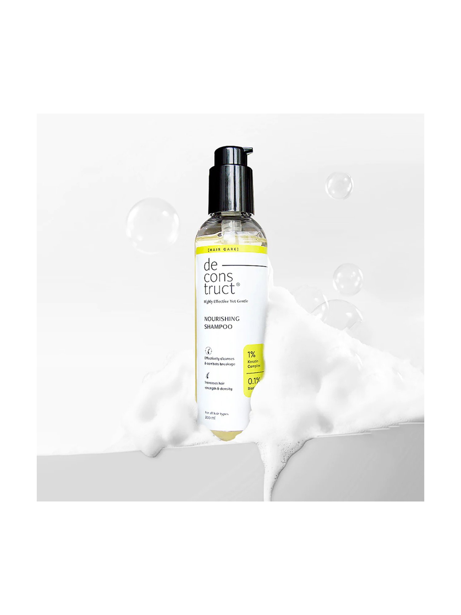 Deconstruct 1% Keratin Complex and 0.1% Biotin Nourishing Shampoo - 200 ml