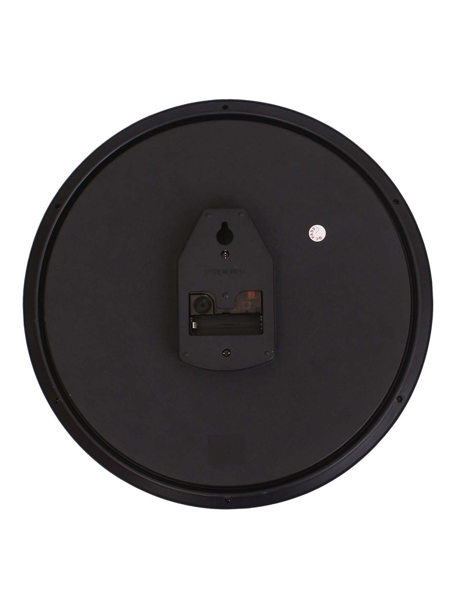 eCraftIndia 'Gold Toh Gold Hota Hai' Multicolor Designer Round Analog Black Wall Clock