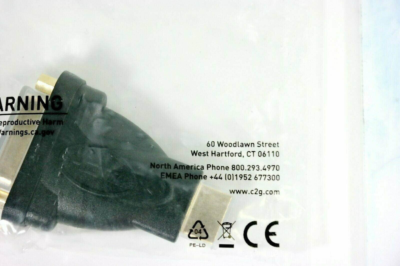 Lot of 50 NEW C2G 40745 Gold-plated Velocity DVI-D Dual Link Female HDMI Male