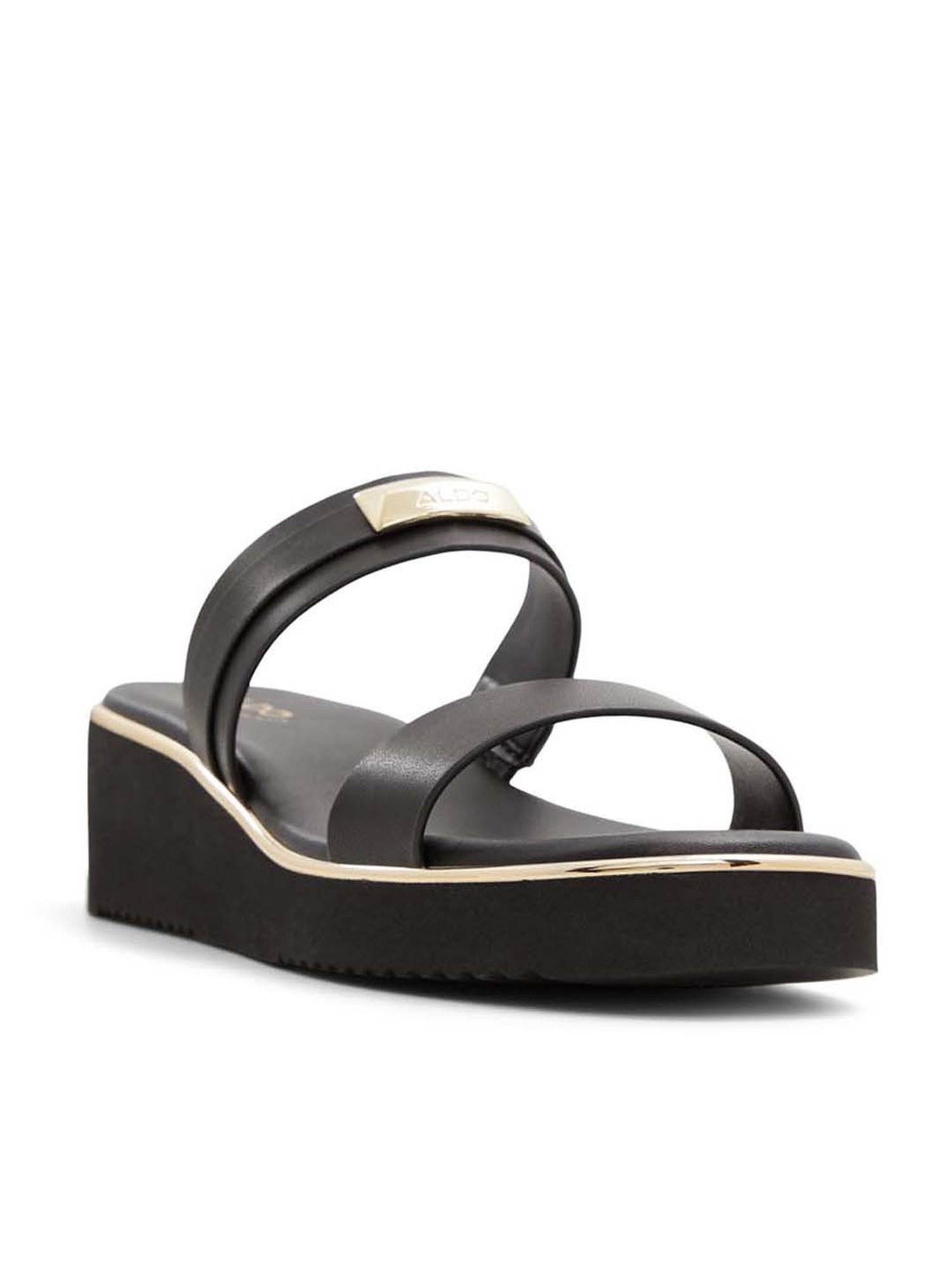 Aldo Women's Fourth Black Casual Wedges