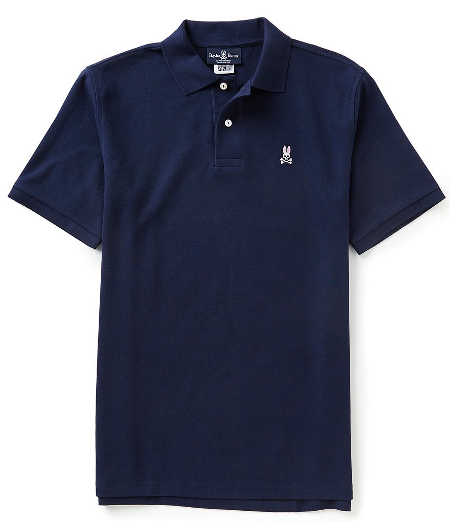 Psycho Bunny Classic Short-Sleeve Solid Polo Shirt