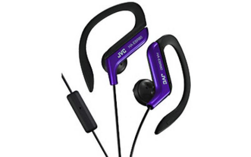 JVC HA-EBR80 Earset - Stereo - Wired - 16 Ohm - 16 Hz - 20 kHz - Over-the-ear - Binaural - Open - 3.94 ft Cable - Blue