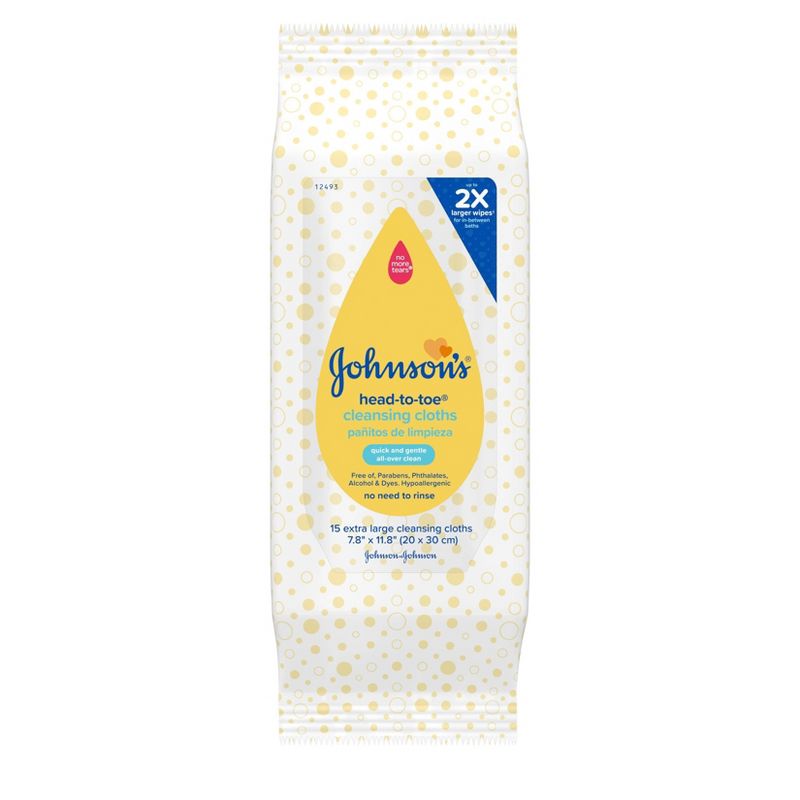 Johnson's Hand & Face Wipes - 25ct