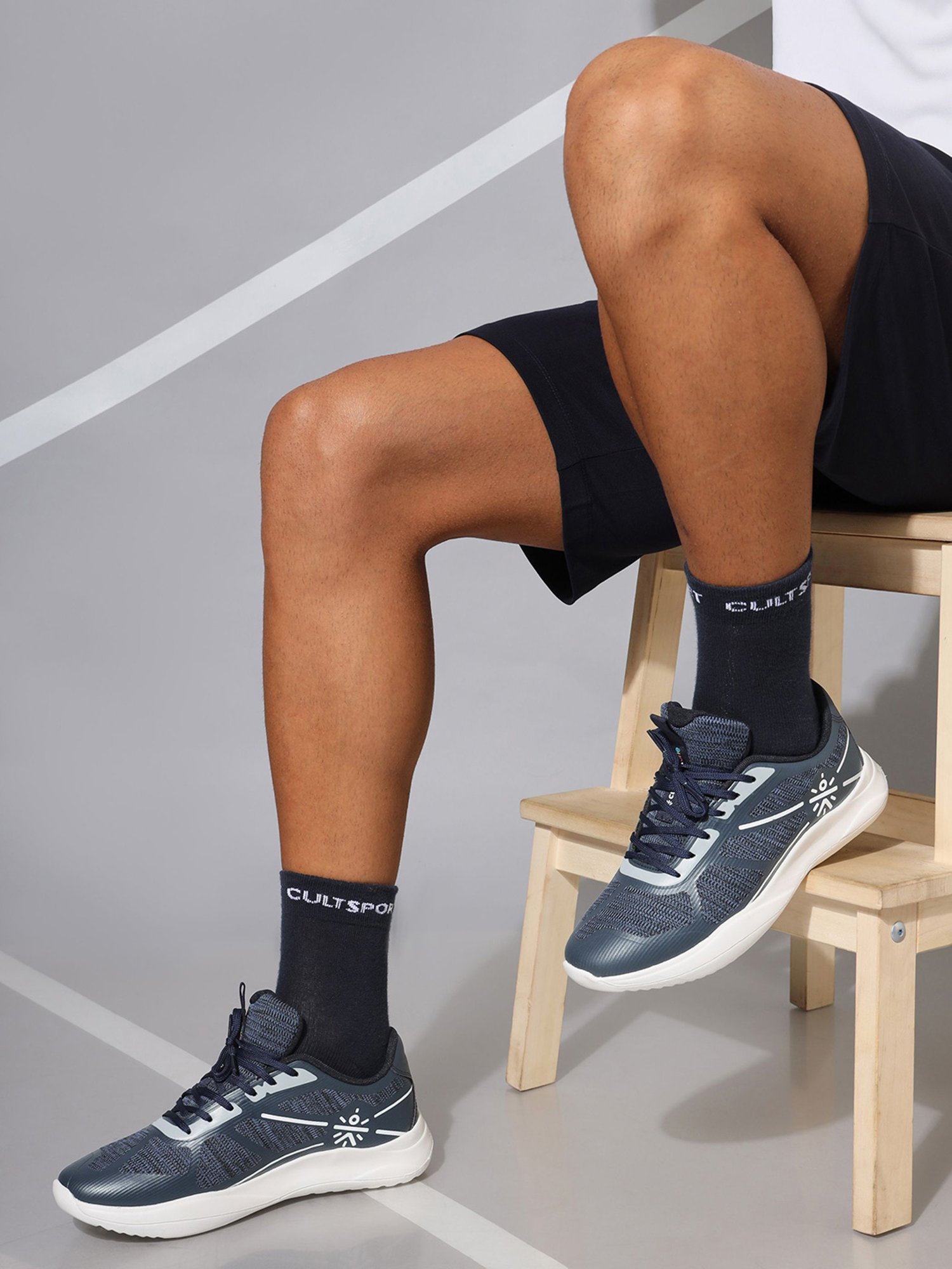 Cultsportone Men's Discovery Navy Running Shoes