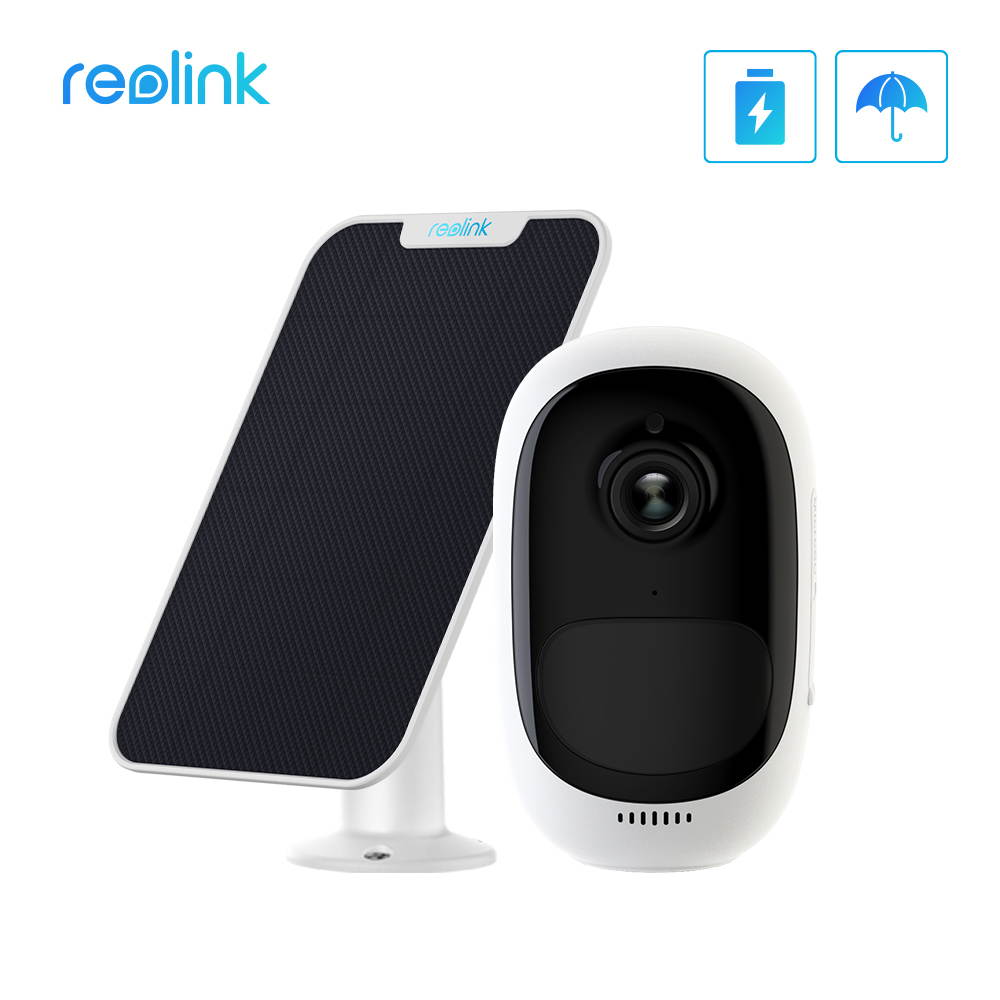 Reolink Wireless Outdoor Battery/Solar Powered 1080p HD Home Security WiFi IP Camera, Support Cloud Google Assistant, PIR Motion Alert, 2-way Audio, Argus Pro+Solarpanel