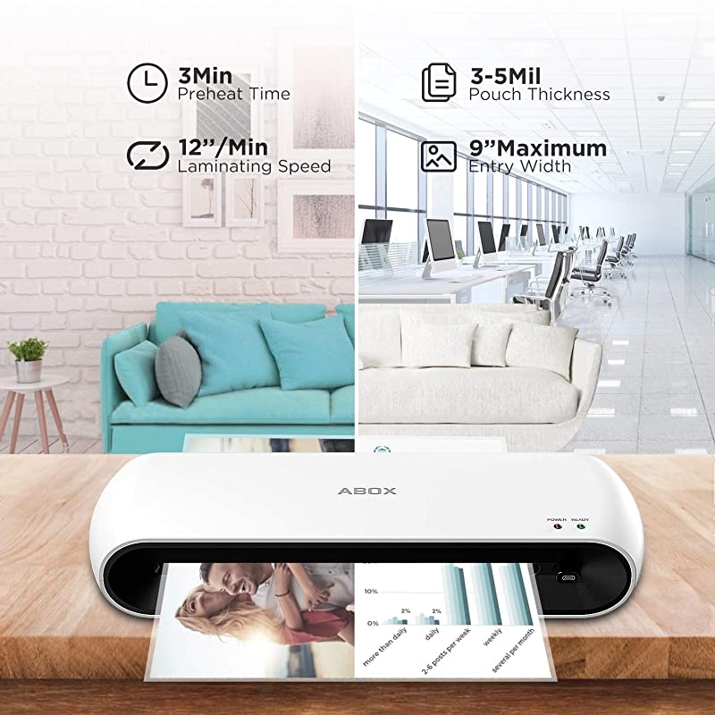 Laminator Machine Pixseal ? A4 Thermal Laminating Machine with Feeding Tray Trimmer Corner Rounder 20 Laminating Pouches