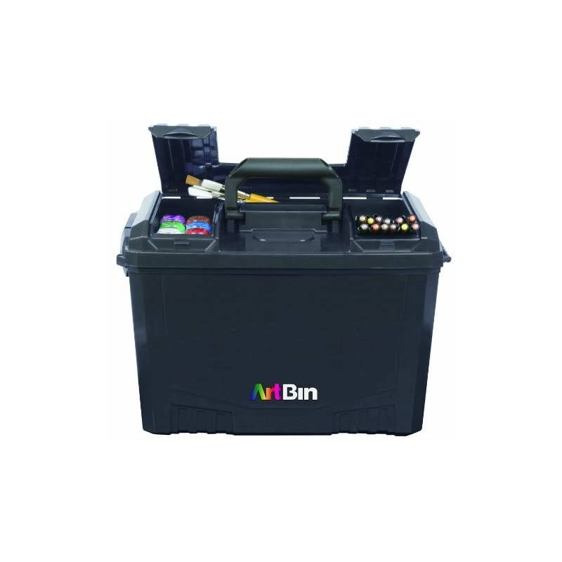 6917AB Sidekick XL Carrying, Portable Art & Craft Organizer with Handle, [1] Plastic Storage Case, Black, X-Large