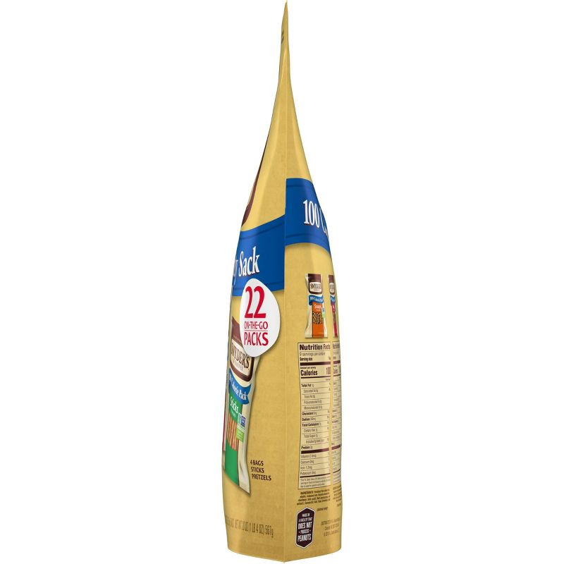 Snyder's of Hanover 100 Calorie Variety Sack Pretzel Snacks - .92oz/22pk