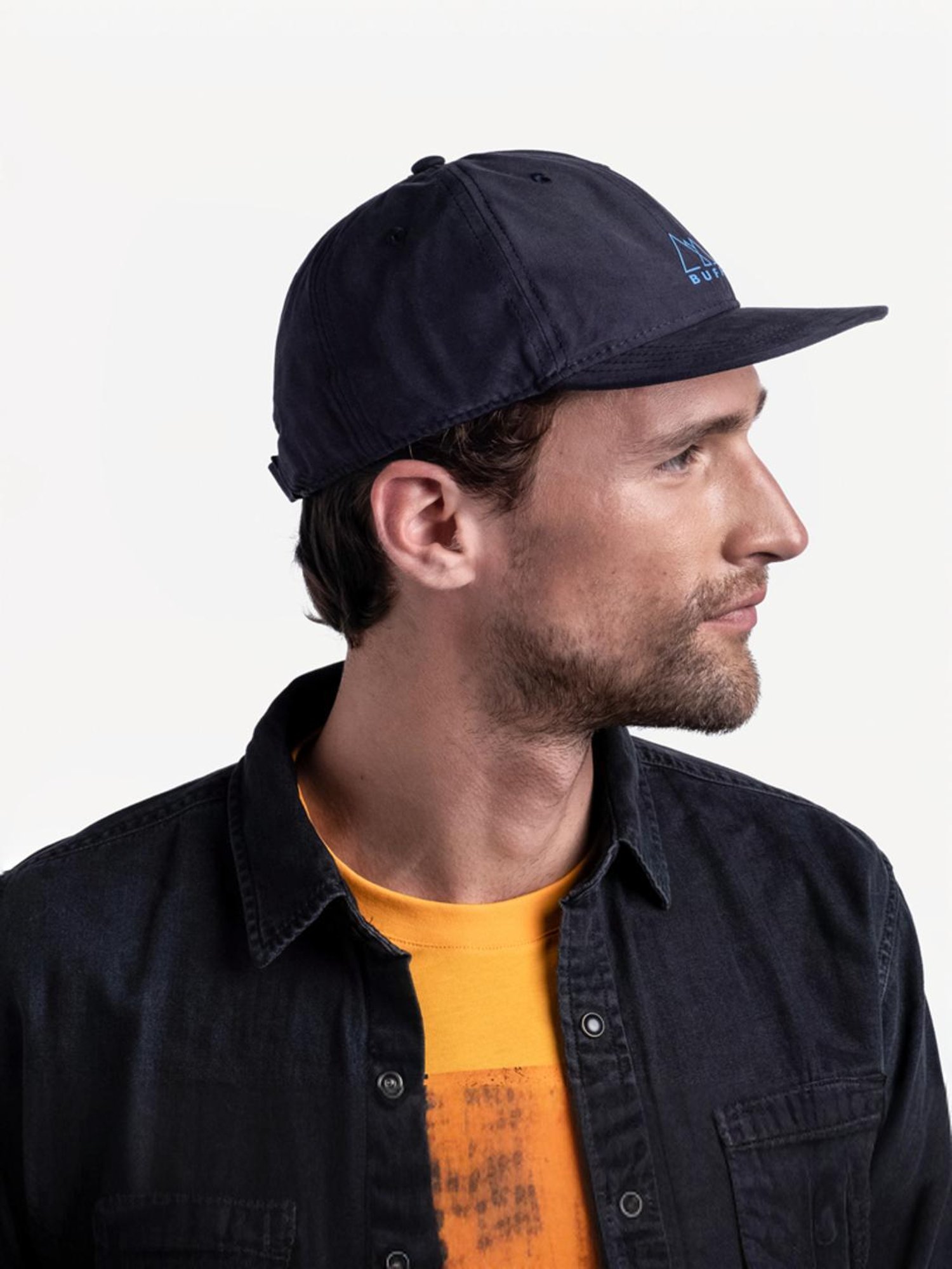 Peter England Black & Green Color Block Baseball Cap