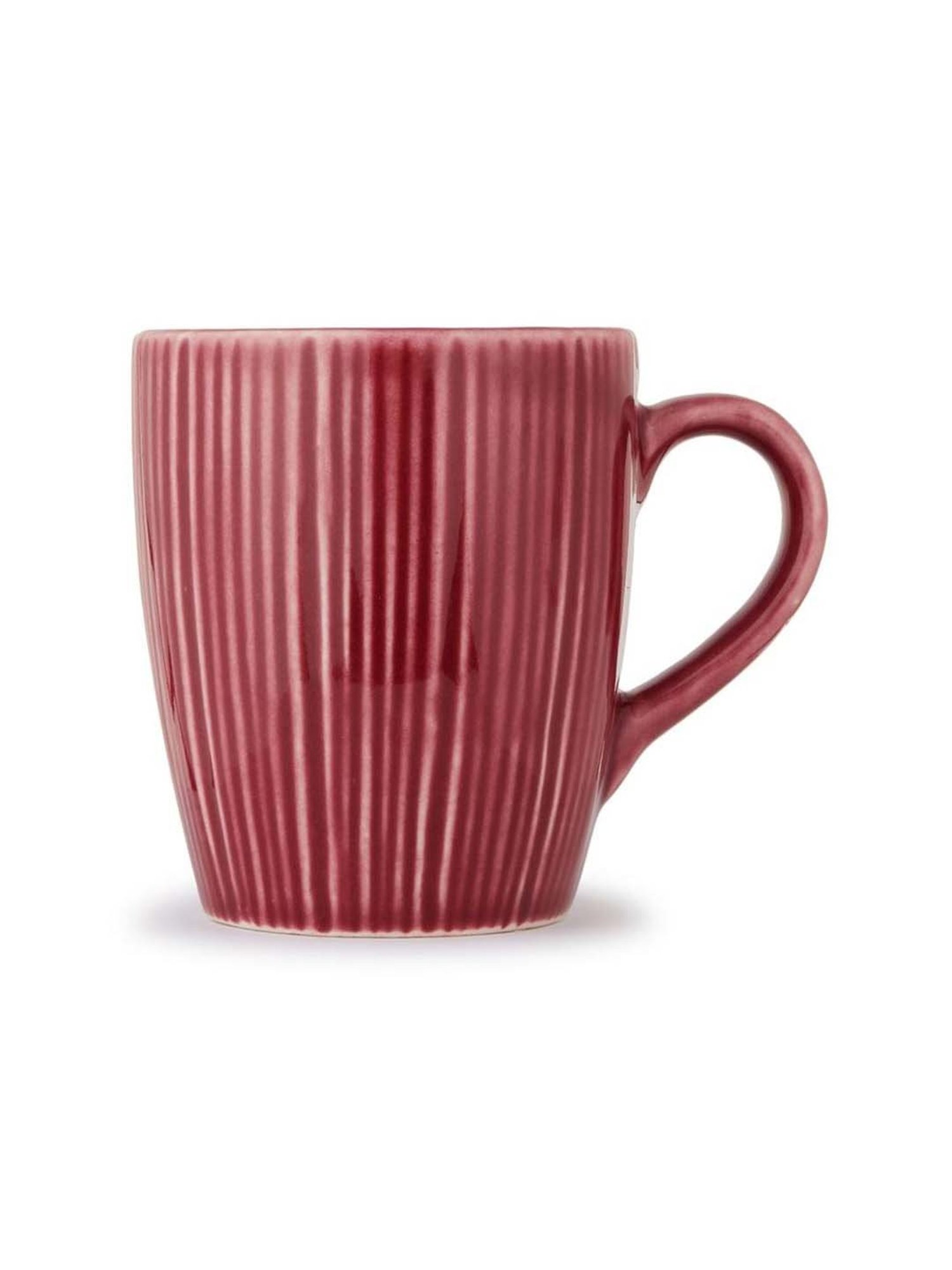 Femora Black Ceramic Coffee Mugs (0.36 L) - Set of 4