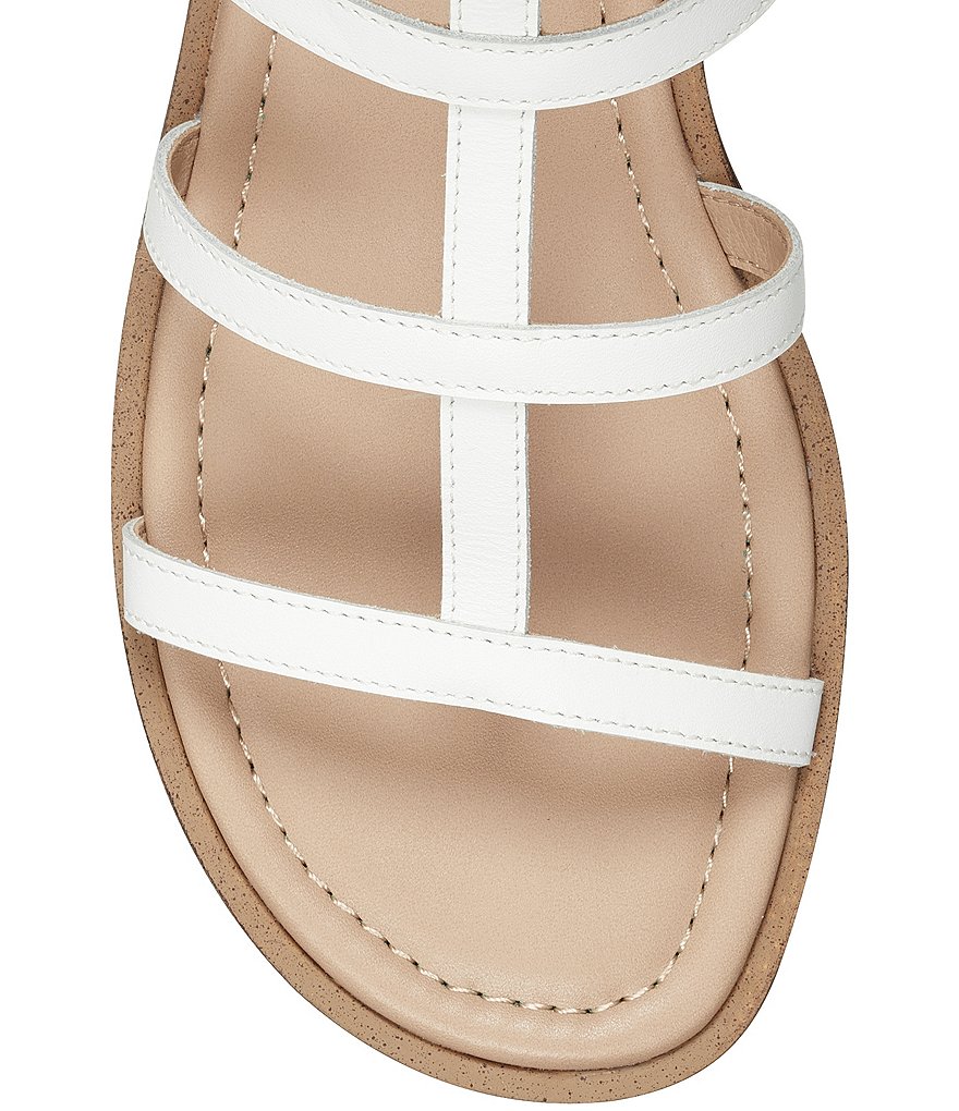 Lucky Brand Ellian Leather Gladiator Wedge Sandals