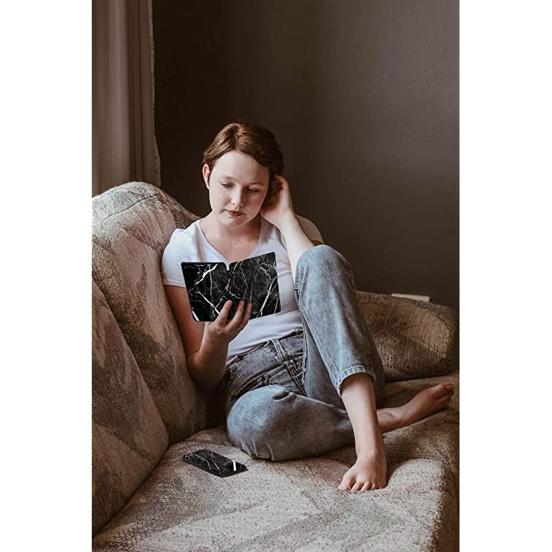 Water-Safe Case for All-New Kindle Paperwhite (10th Gen - 2018 Release only&mdash;Will Not fit Prior Gen Kindle Devices), Marble Black