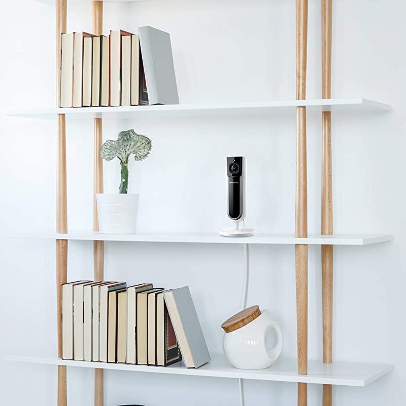 KXHN1003W Homehawk Indoor Smart Home Security Camera 1080P HD Privacy Shutter No Monthly Fee with Secure Local Storage and 16GB Micro SD Included Wide Angle Night Vision White