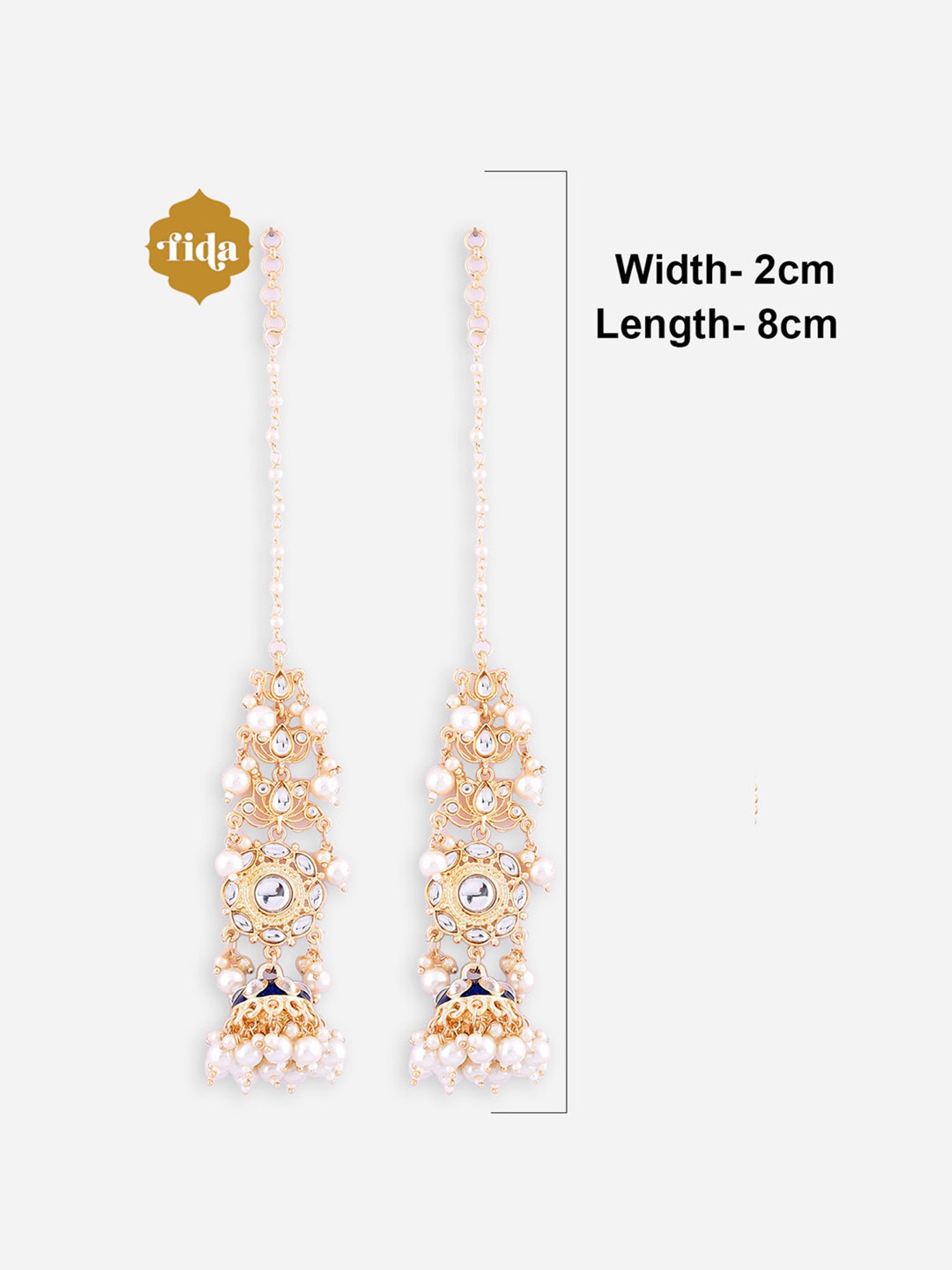 Fida Navy and Pearl White Slave