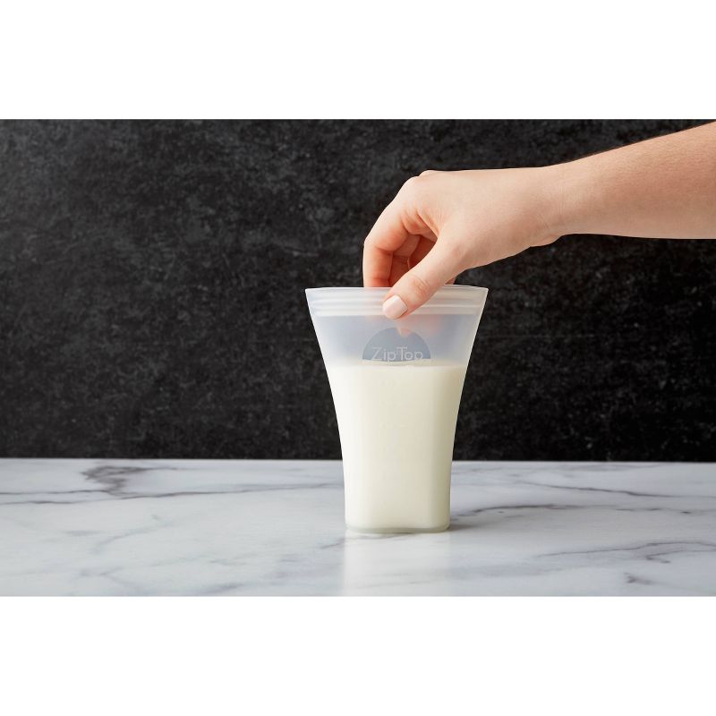 Zip Top Breast Milk Storage Bag - 2pk