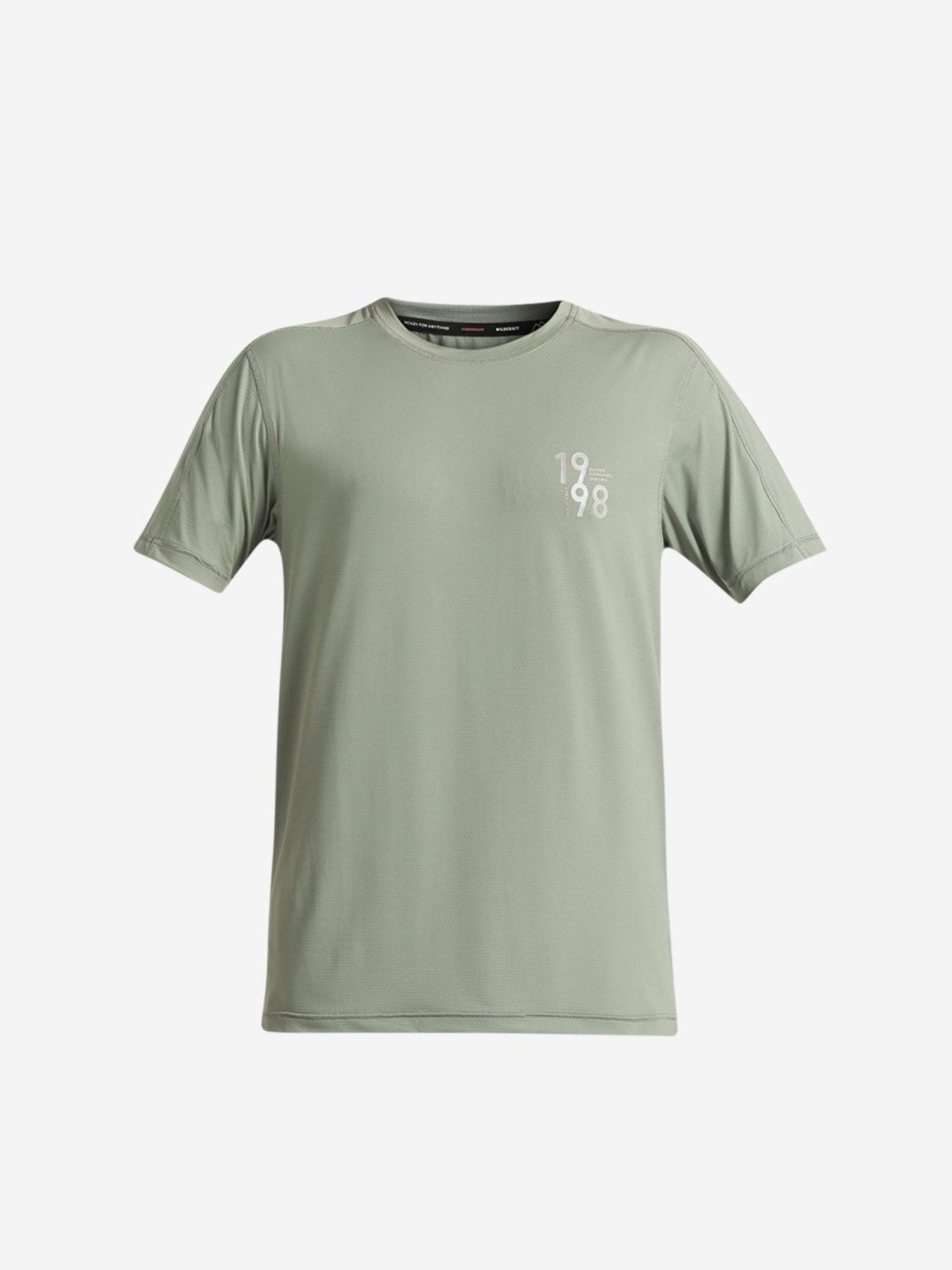 Wildcraft Sage Green  Regular Fit Sports T-Shirt