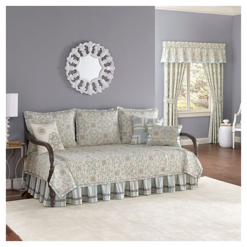 Blue Astrid Reversible Daybed Set 5pc - Waverly