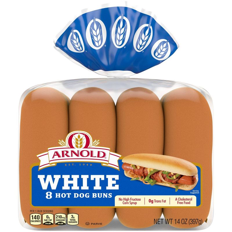 Oroweat White Hot Dog Buns - 14oz/8ct