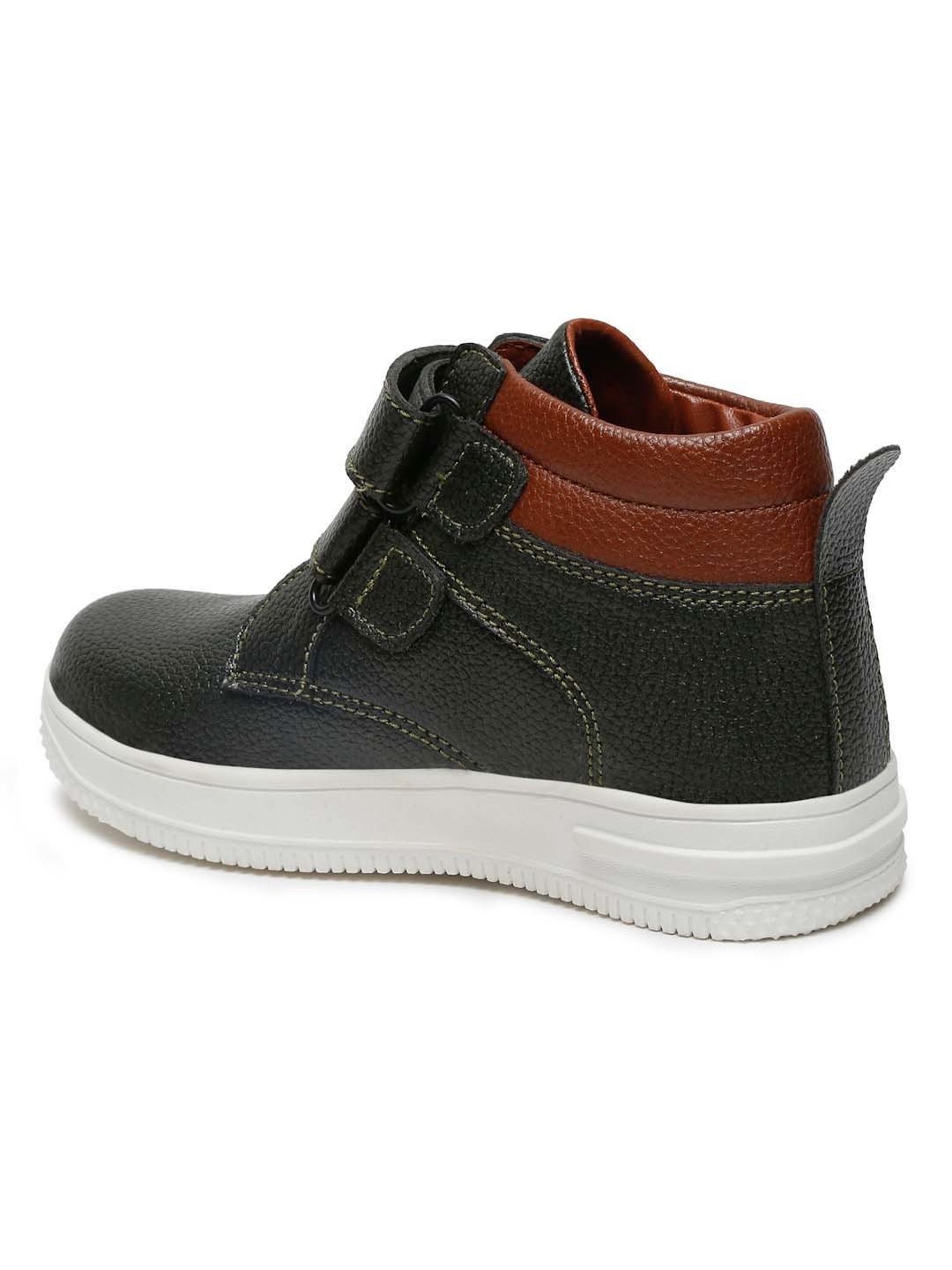 Tiny Bugs Kids Black & Tan Casual Sneakers