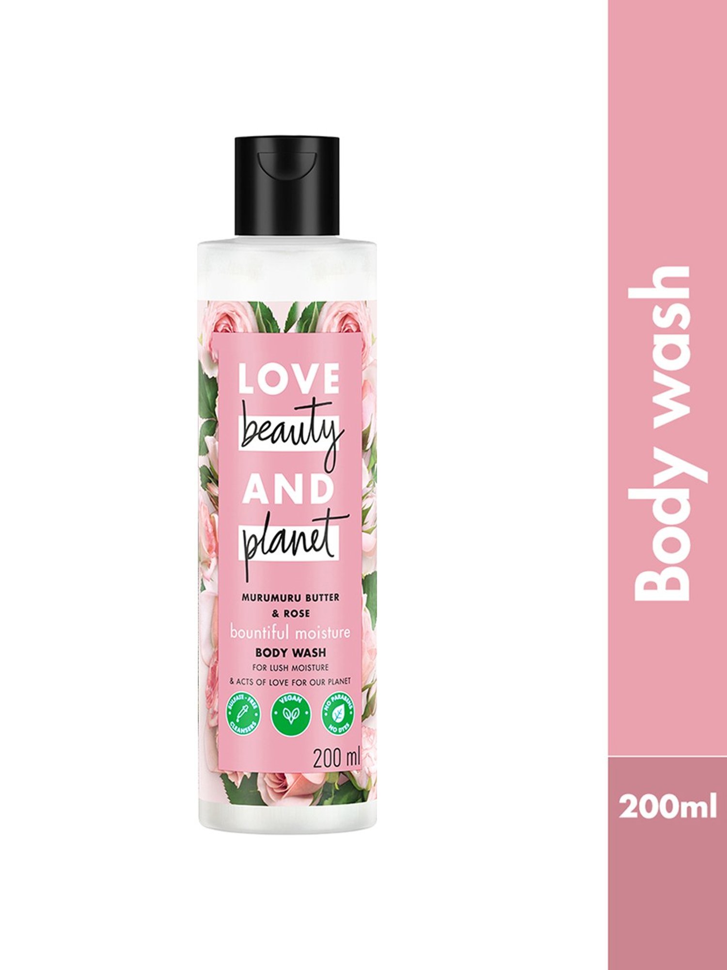 Love Beauty & Planet Murumuru Butter & Rose Bountiful Moisture Body Wash - 200 ml