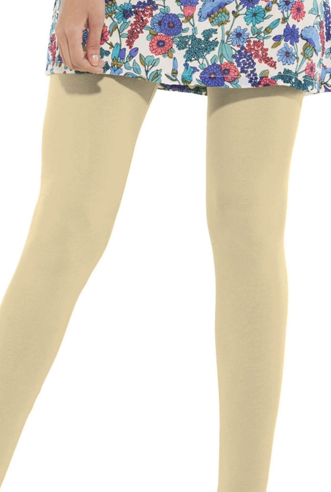 Go Colors Beige Skinny Fit Churidar