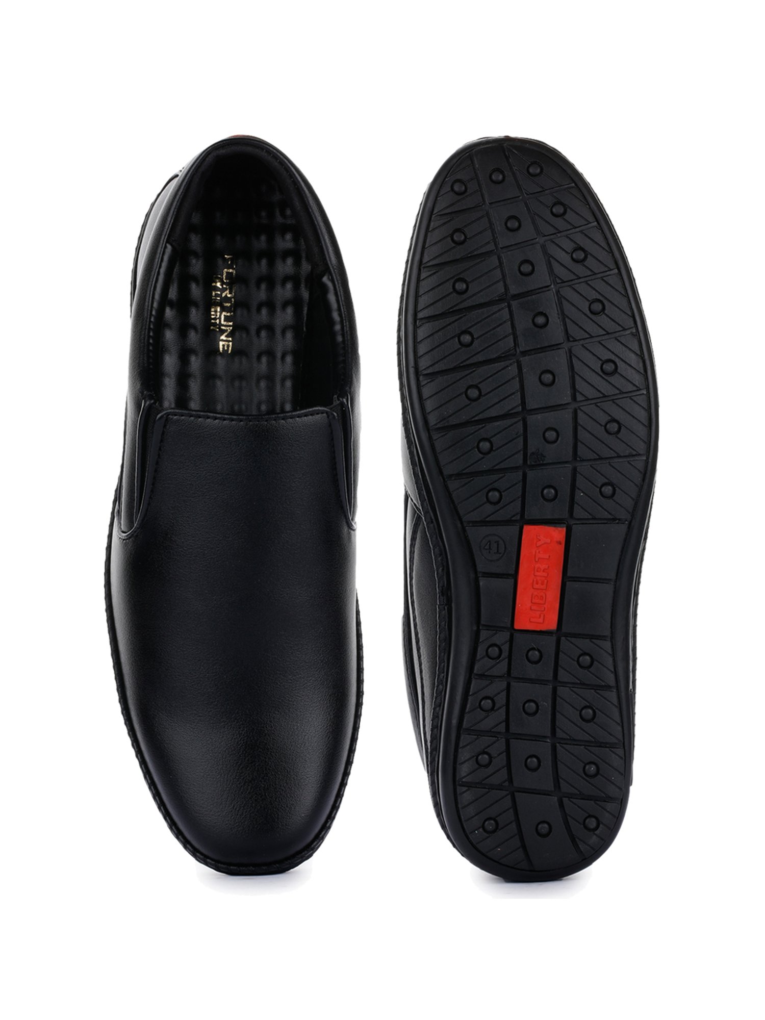 Fortune by Liberty Men's Black Formal Slip-Ons