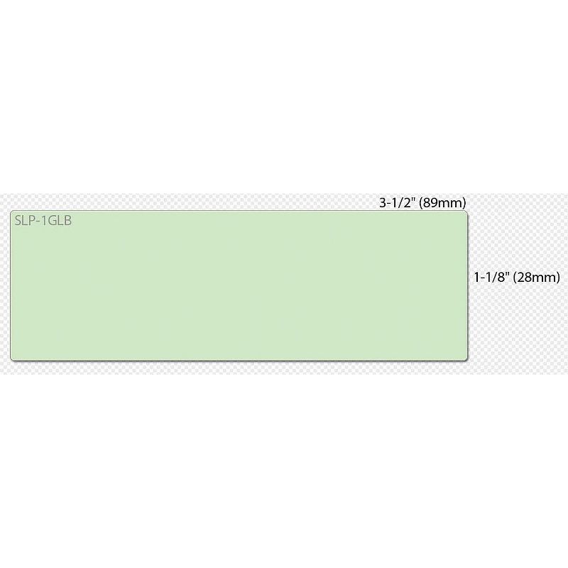 Seiko SLP-1GLB Printer Label, 1 1/8"W, Green 