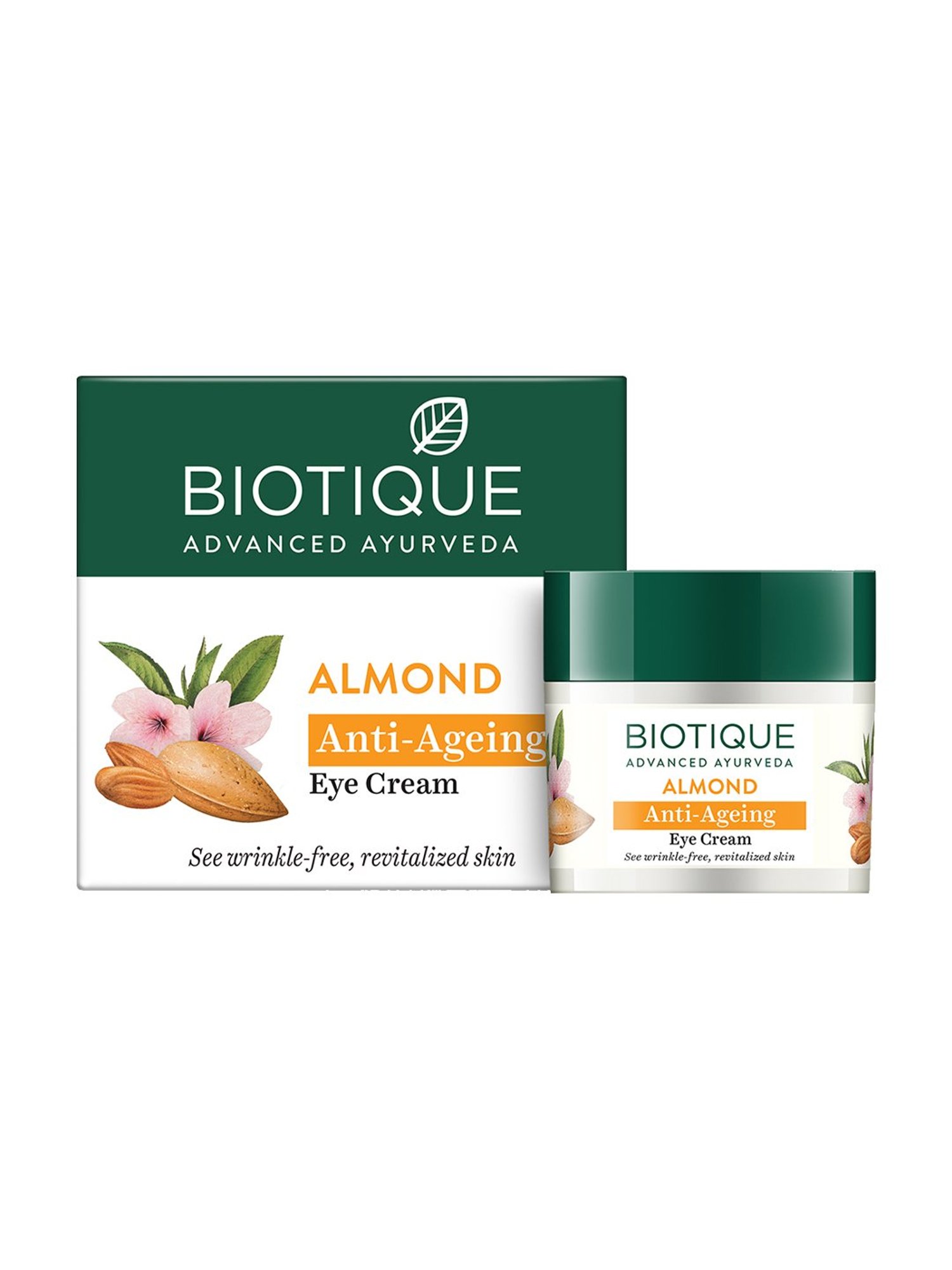 BIOTIQUE Almond Anti-Ageing Eye Cream - 15 gm