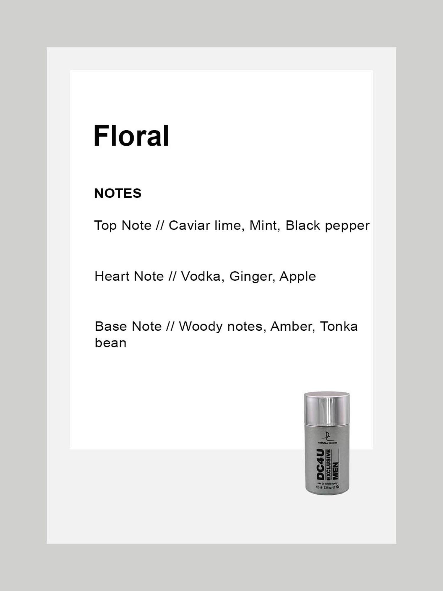 Dorall Collection DC 4 U Exclusive Eau de Toilette for Men - 100 ml