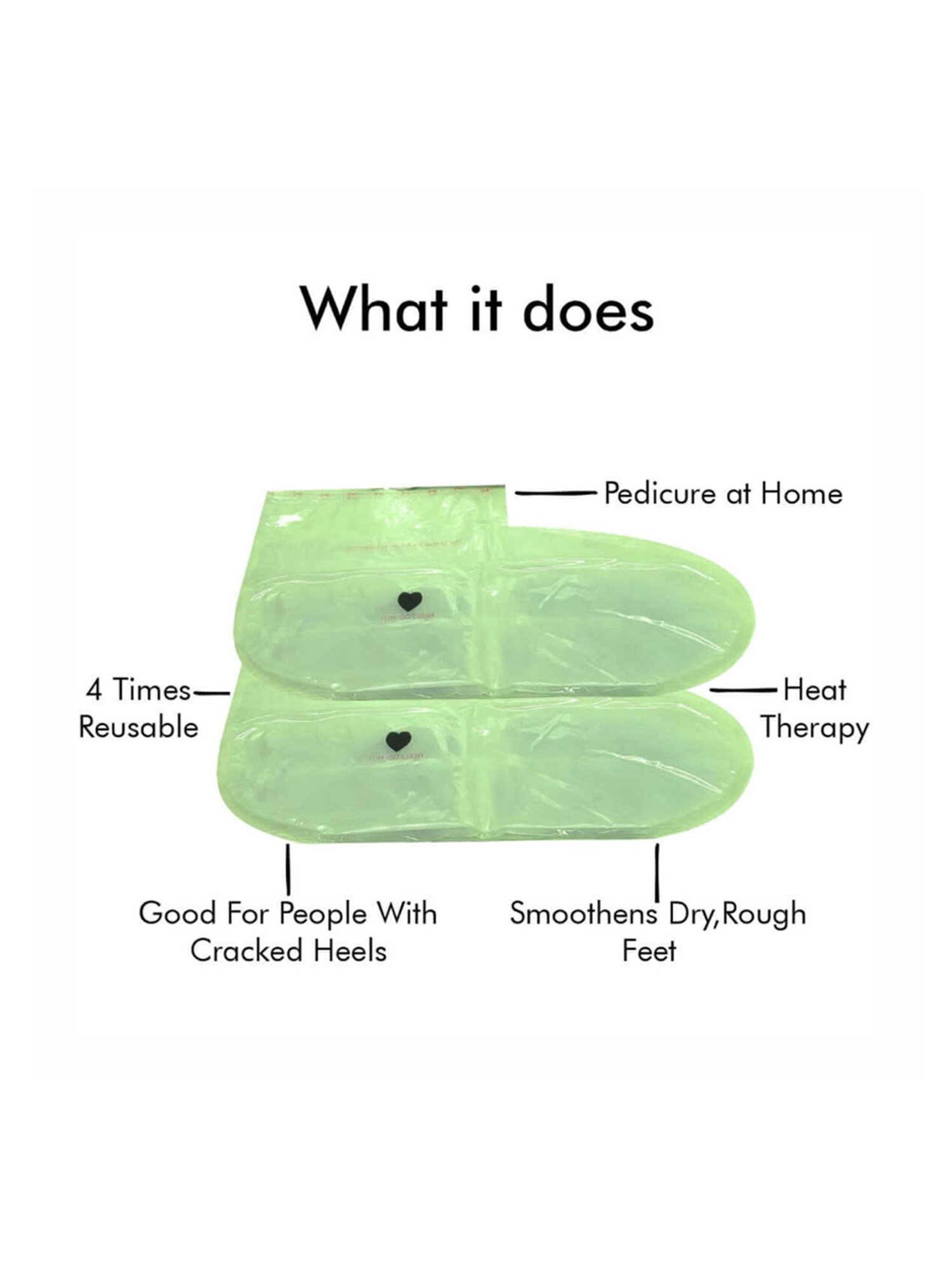 House of Beauty 4 Times Reusable Aloe Vera Paraffin Foot Socks - 1 Pair - 235 gm