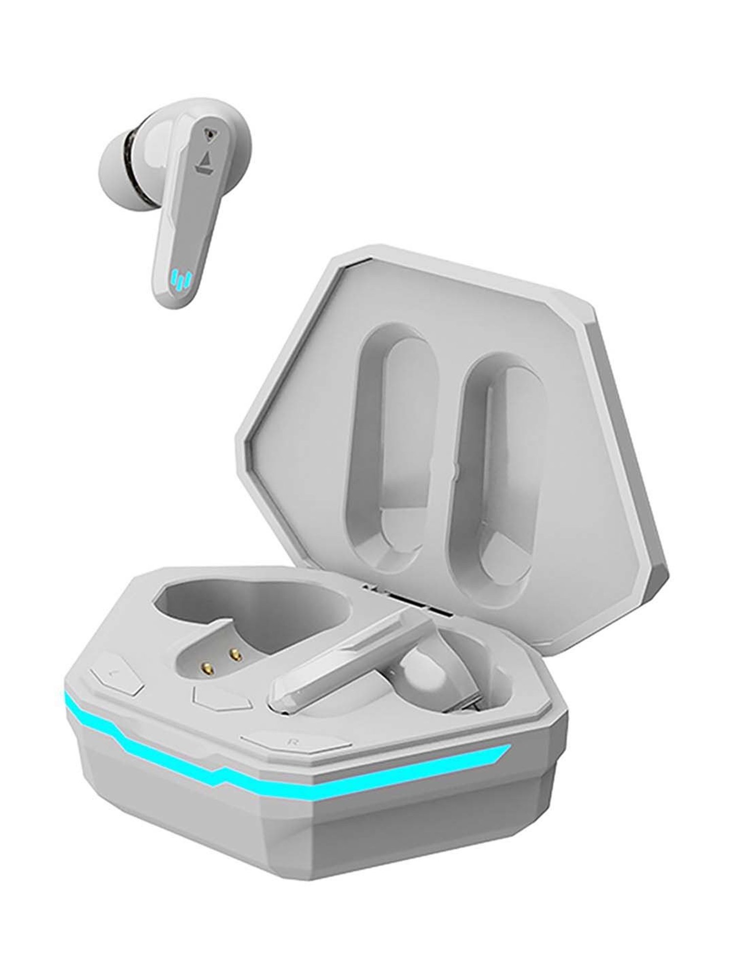 boAt Airdopes 191G Wireless Earbdus Gaming Earbuds with LED Lights on Charging Case (White)