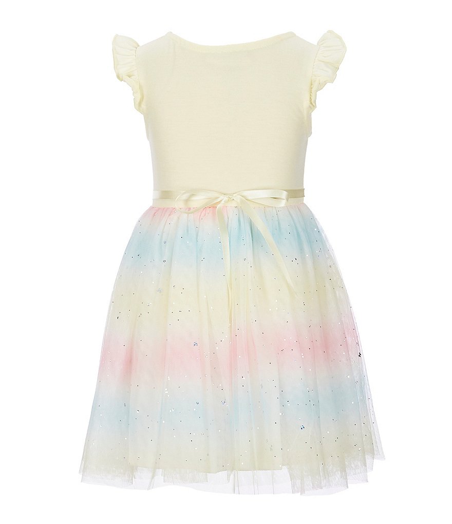 Zunie Little Girls 2T-6X Unicorn Sequin/Rainbow Tutu Dress