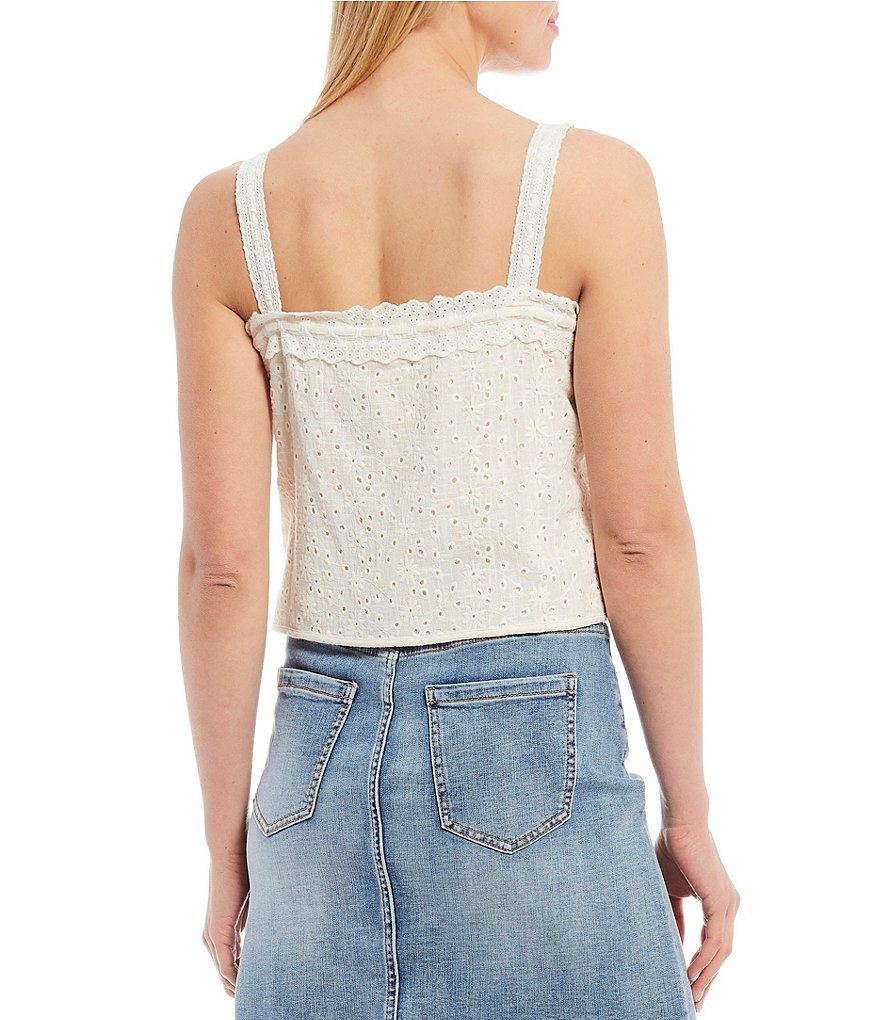 BB Dakota by Steve Madden Up to Here Puff Elbow Sleeve Mock Neck Smocked Top