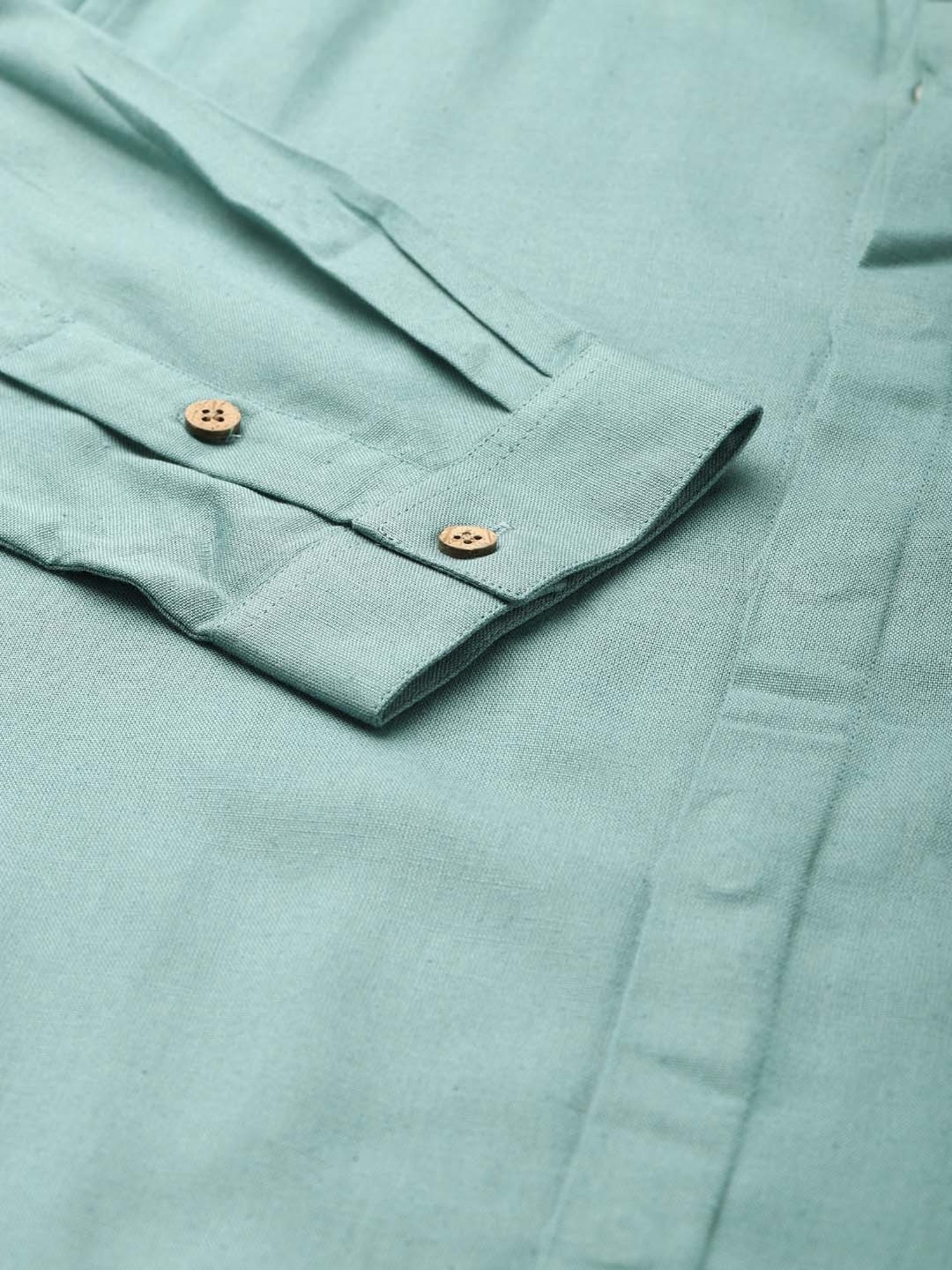 Don Vino Sea Green Slim Fit Shirt