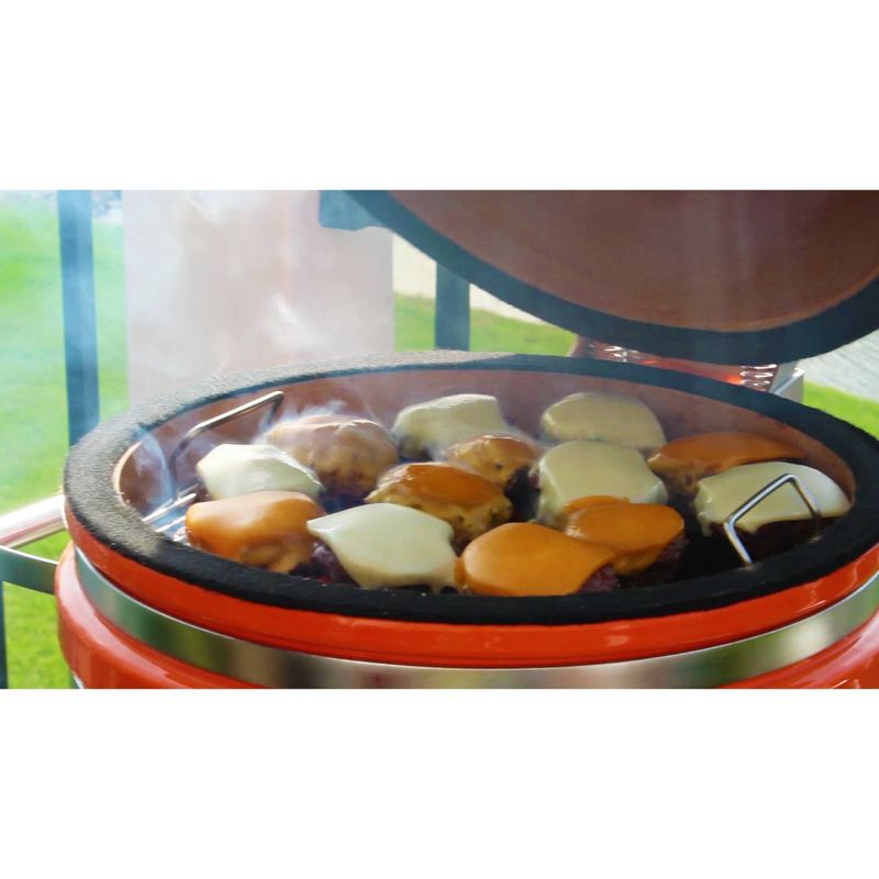 Vision I-CON 101 Electric and Charcoal Kamado Grill - Red