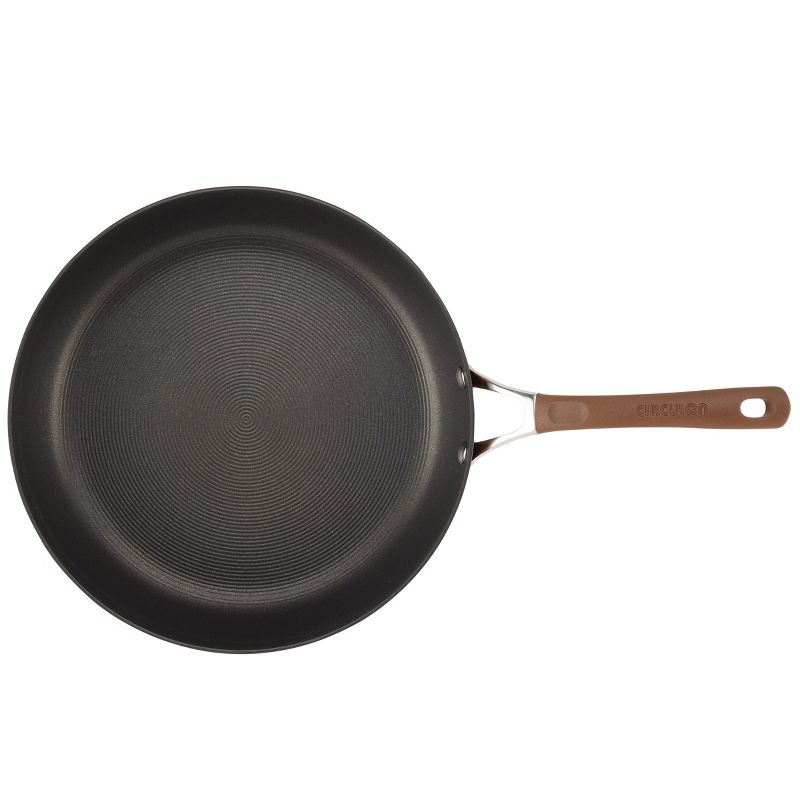 Circulon 12" Hard Anodized Deep Skillet with Lid Cocoa