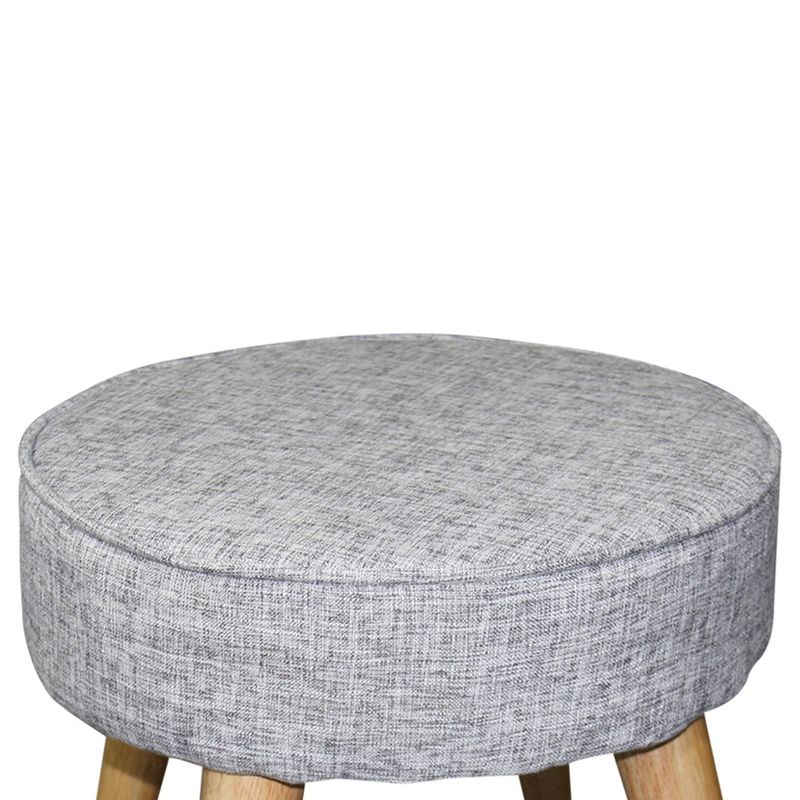 Mid - Century Foot Stool 13.5" - Gray - Ore International