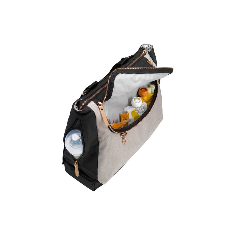 Petunia Pickle Bottom Pivot Diaper Bag- Sand/Black