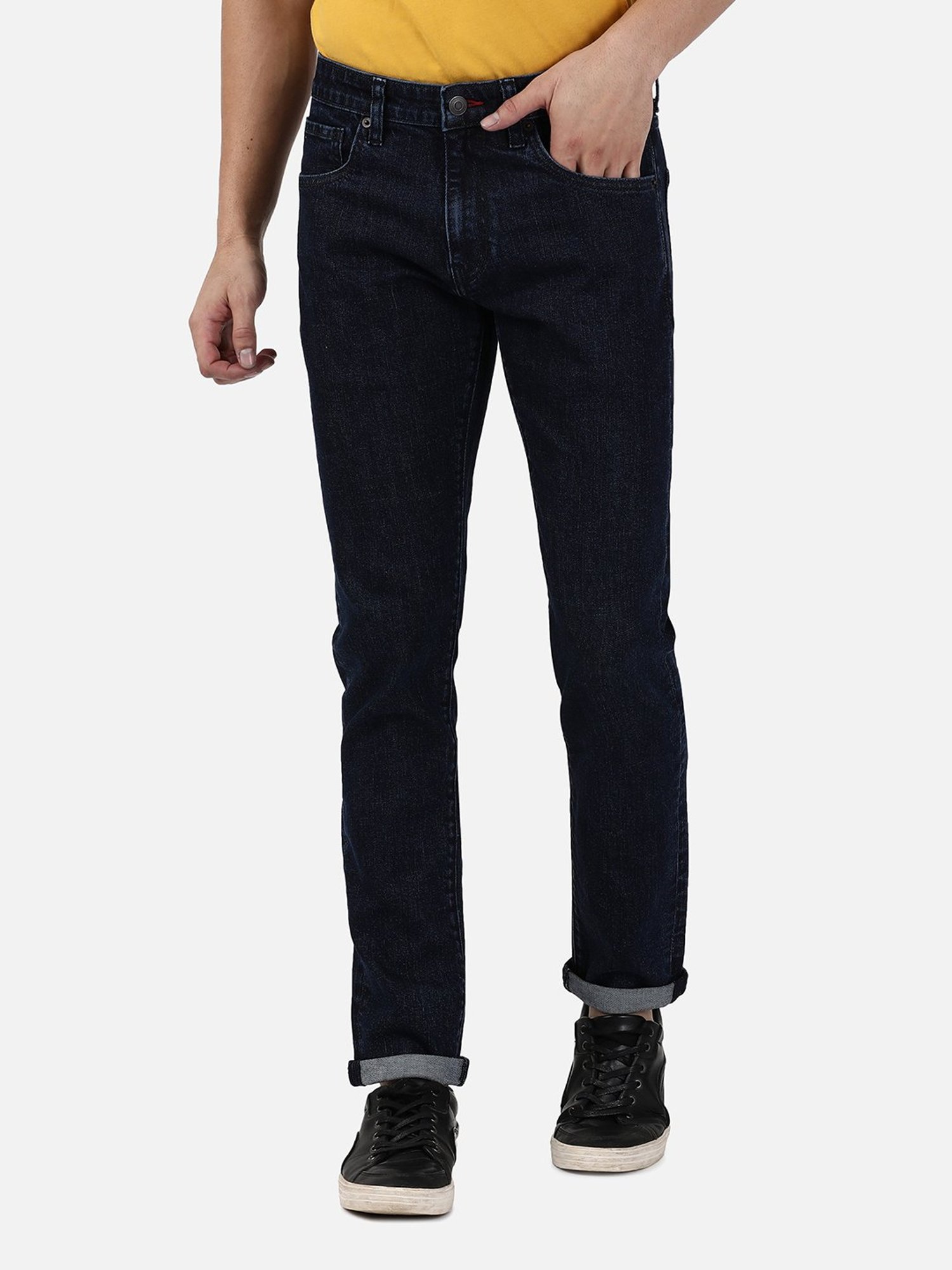 Passion Dark Blue Slim Fit Lightly Washed Jeans