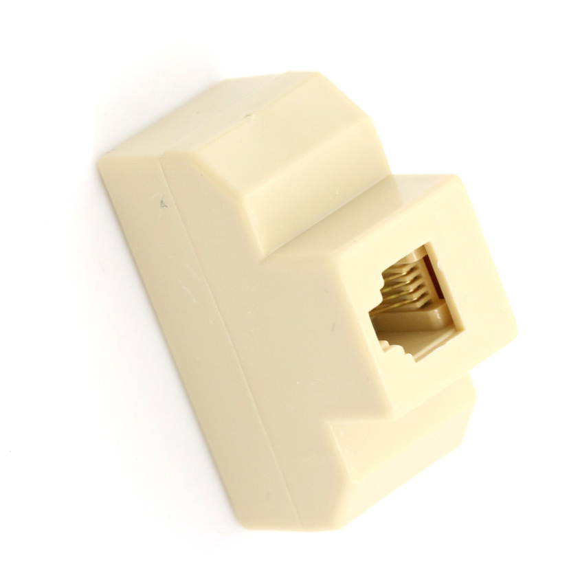 3 PCS - RJ11 Splitter 6P4C 1to3 Female Telephone Splitter,Three Way Telephone Splitters, RJ11 Phone Socket Jack Converter