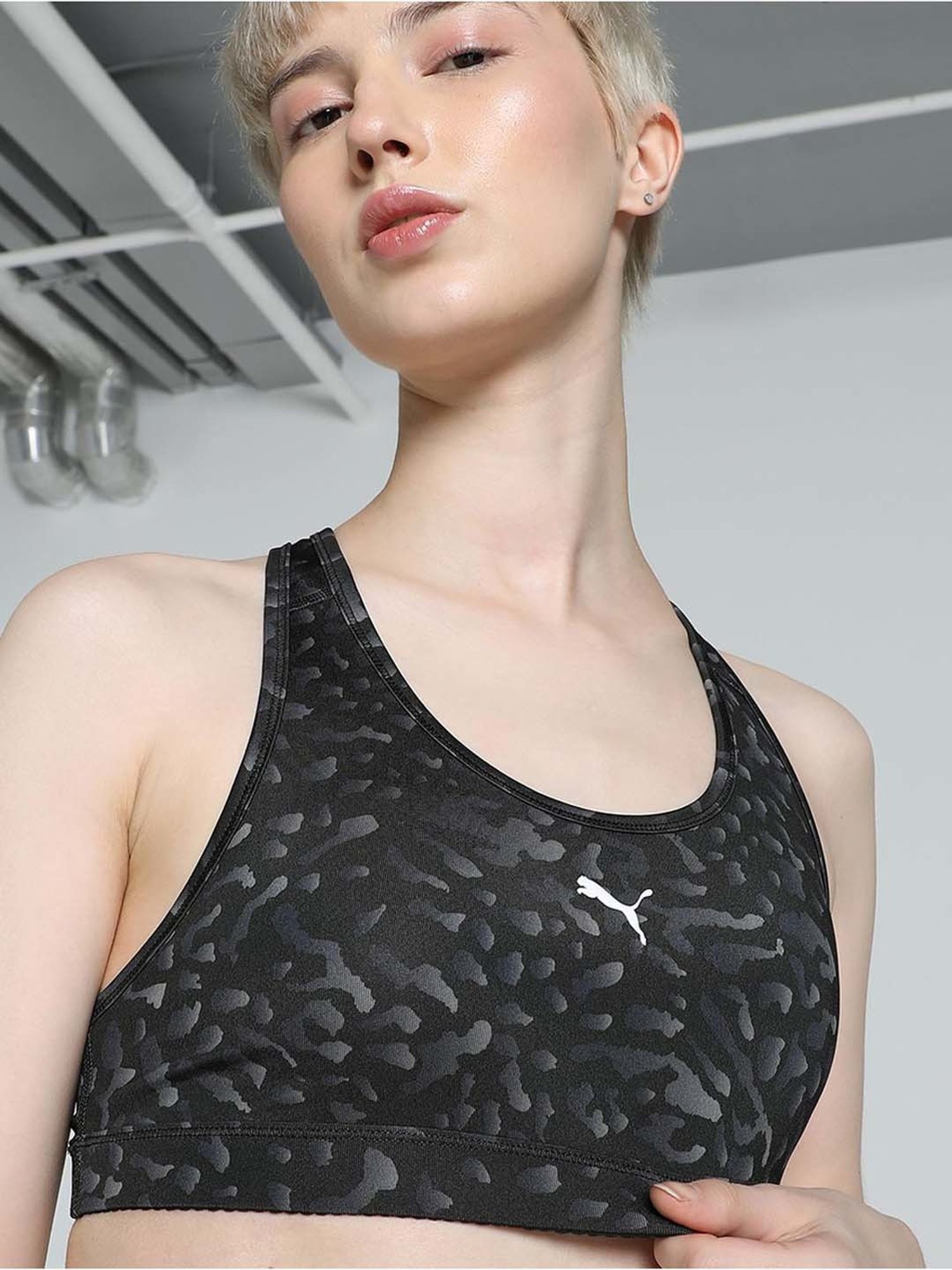 Clovia Teal Non Wired Padded Sports Bra