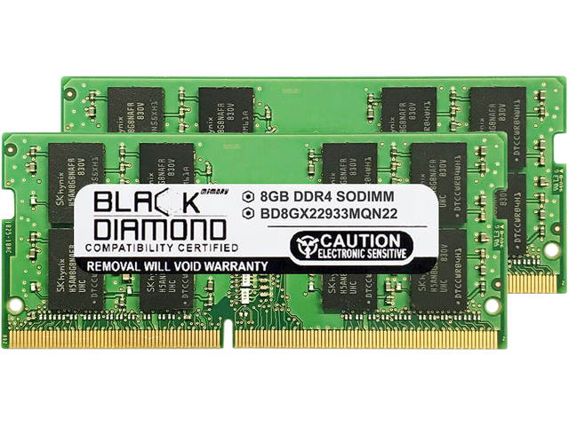 Black Diamond Memory 8GB 260-Pin DDR4 SO-DIMM DDR4 2933 (PC4 23400) Laptop Memory Model BD8G2933MQN22